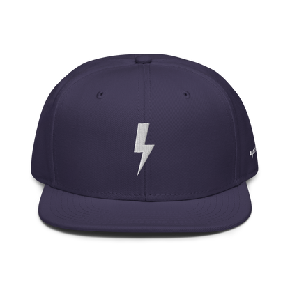 Bolt Logo Snapback Hat (White Thread)